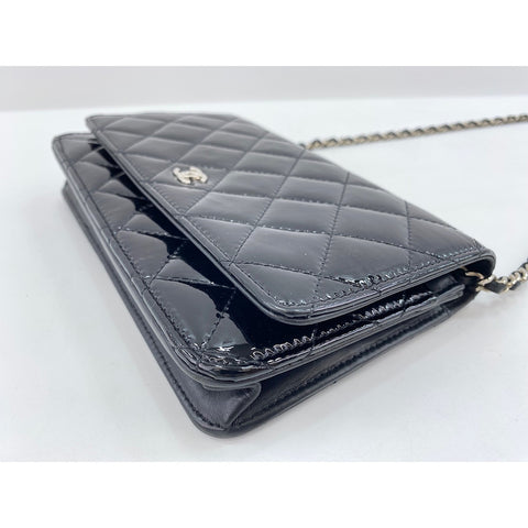 CHANEL Matrasse Shoulder Bag enamel black WS33098