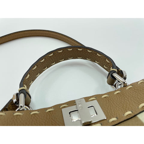 FENDI Peekaboo Handbag beige WS33100
