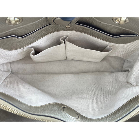 GUCCI Bamboo Handbag leather gold WS33103