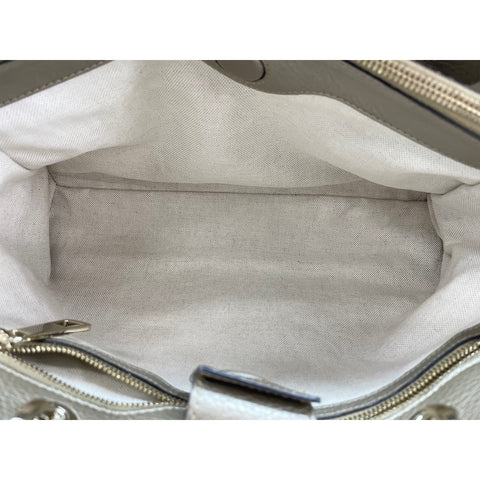 GUCCI Bamboo Handbag leather gold WS33103