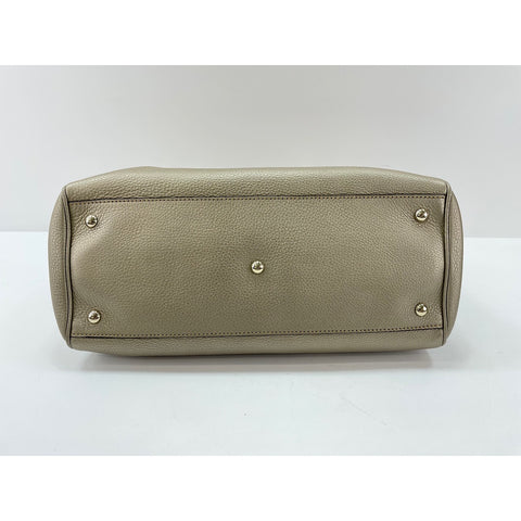 GUCCI Bamboo Handbag leather gold WS33103