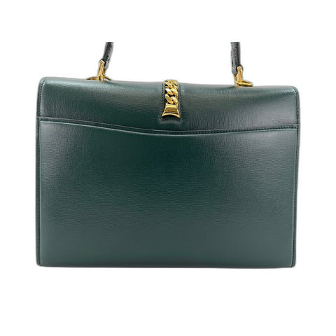 GUCCI Sylvie 1969 Handbag leather green WS33106