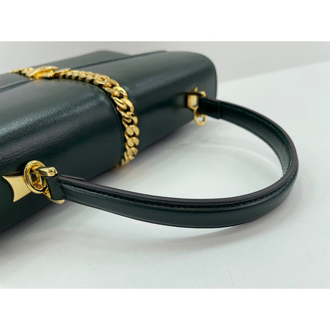 GUCCI Sylvie 1969 Handbag leather green WS33106