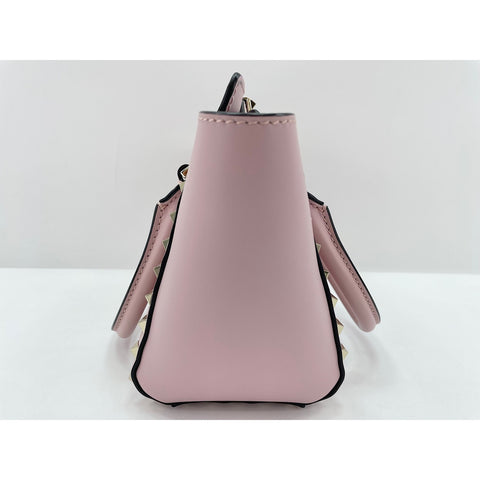 VALENTINO Rock studs Handbag leather pink WS33109
