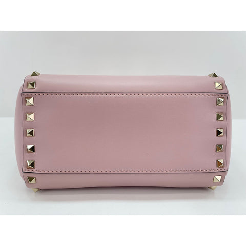 VALENTINO Rock studs Handbag leather pink WS33109