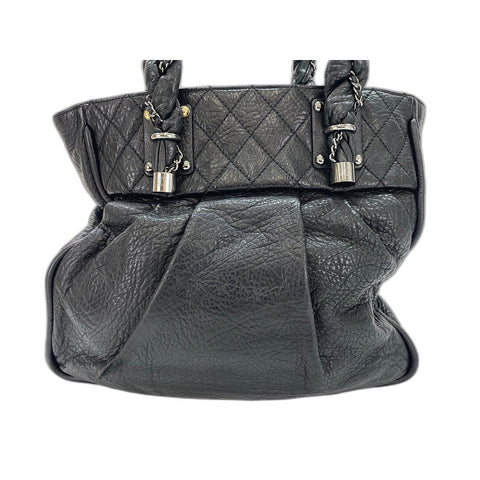 CHANEL Tote Bag leather black WS33110