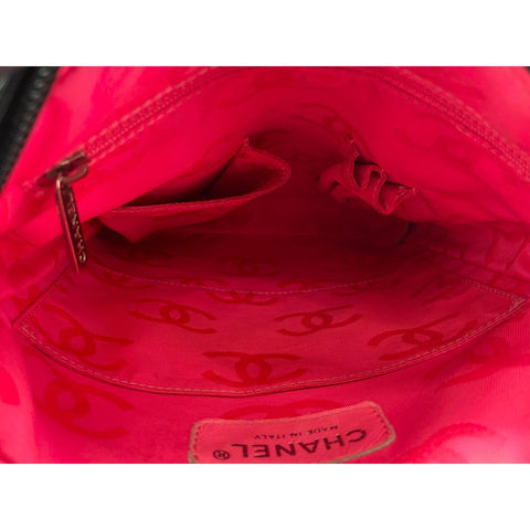 CHANEL Cambon line Shoulder Bag black WS33111