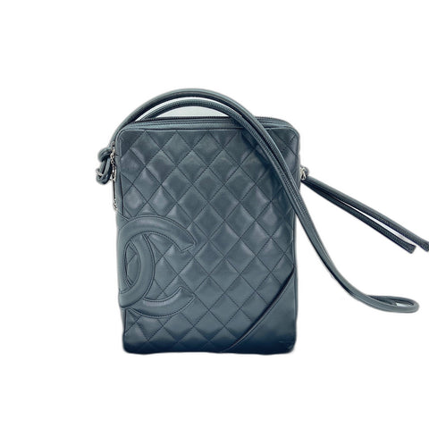 CHANEL Cambon line Shoulder Bag black WS33111