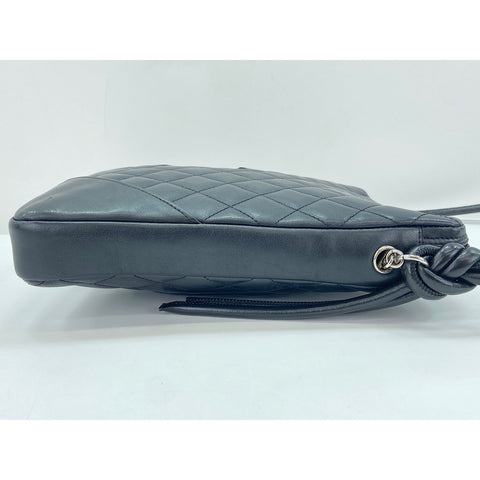CHANEL Cambon line Shoulder Bag black WS33111