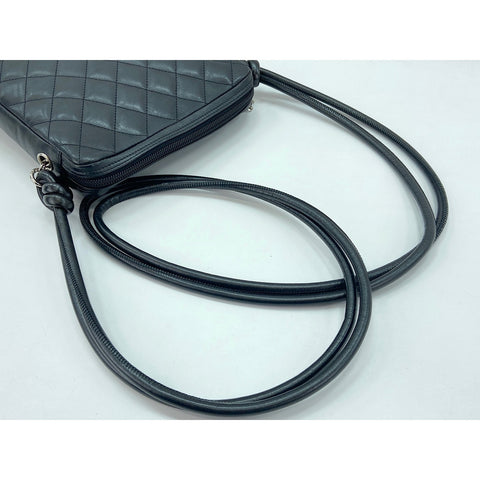 CHANEL Cambon line Shoulder Bag black WS33111