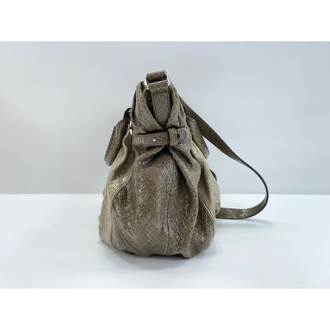 CELINE Bittersweet Shoulder Bag leather khaki WS33114
