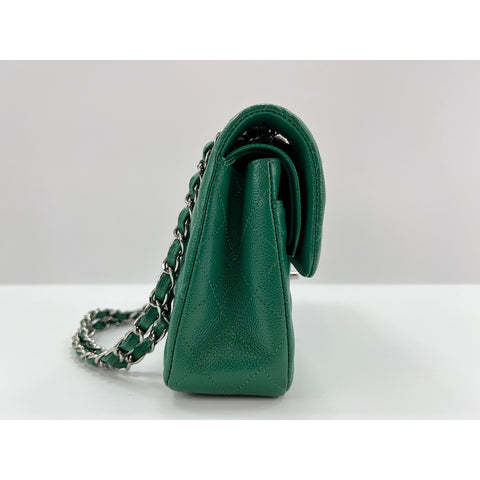 CHANEL Matelasse double flap Shoulder Bag green WS33116