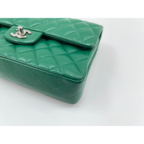 CHANEL Matelasse double flap Shoulder Bag green WS33116