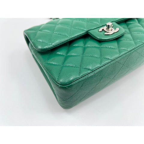 CHANEL Matelasse double flap Shoulder Bag green WS33116