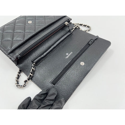 CHANEL Matelasse Shoulder Bag black WS33117