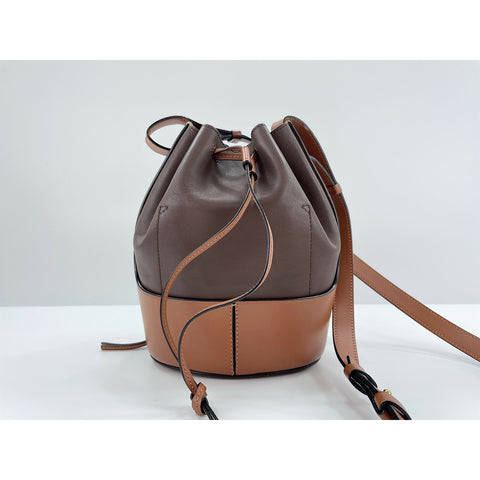 LOEWE Balloon bag Shoulder Bag leather Brown WS33119