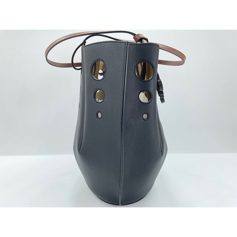 LOEWE shell Tote Bag leather black WS33120