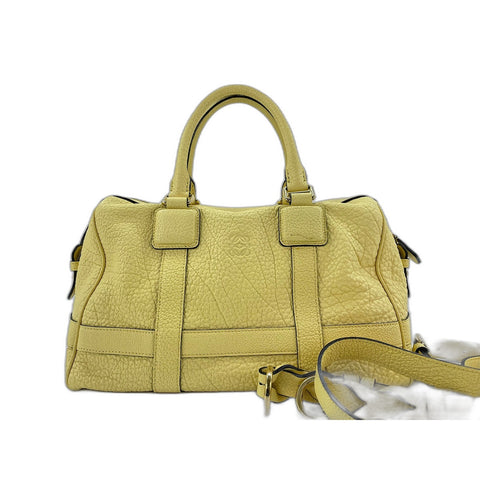 LOEWE Paseo Handbag leather yellow WS33121