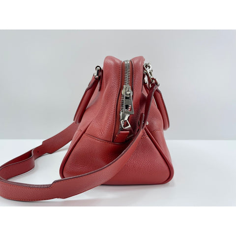 LOEWE Amazonas Shoulder Bag leather Red WS33122