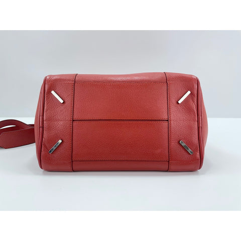 LOEWE Amazonas Shoulder Bag leather Red WS33122