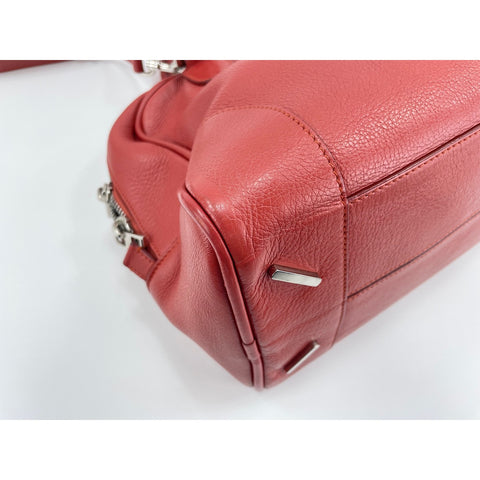LOEWE Amazonas Shoulder Bag leather Red WS33122