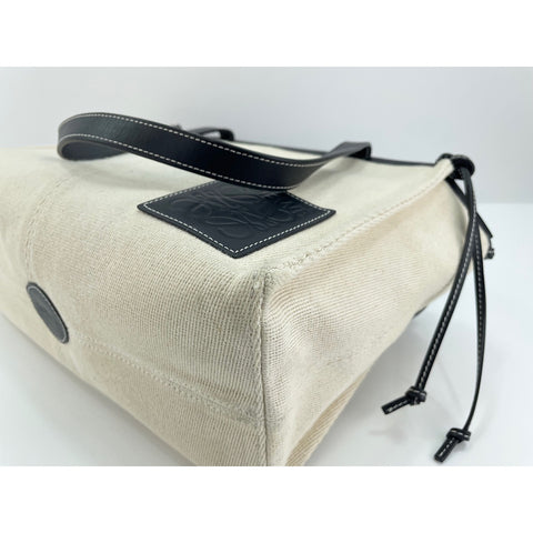 LOEWE Cushion tote Tote Bag canvas beige WS33124