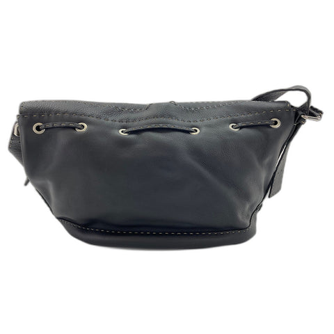 FENDI Celeria Shoulder Bag leather black WS33126