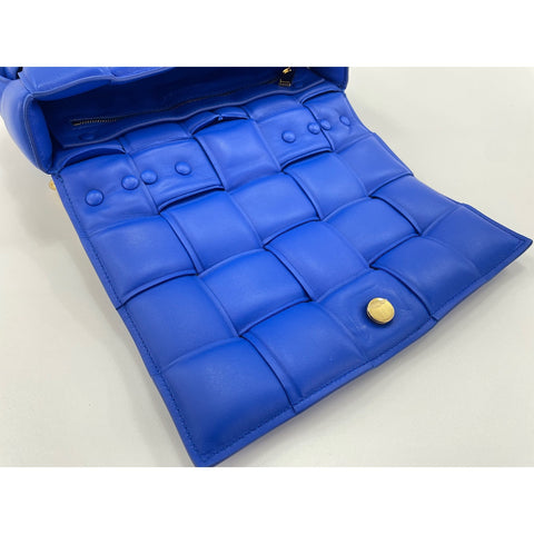 BOTTEGAVENETA cassette Shoulder Bag leather blue WS33127