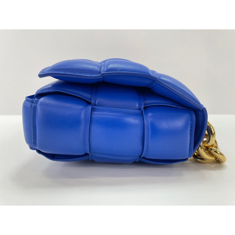 BOTTEGAVENETA cassette Shoulder Bag leather blue WS33127