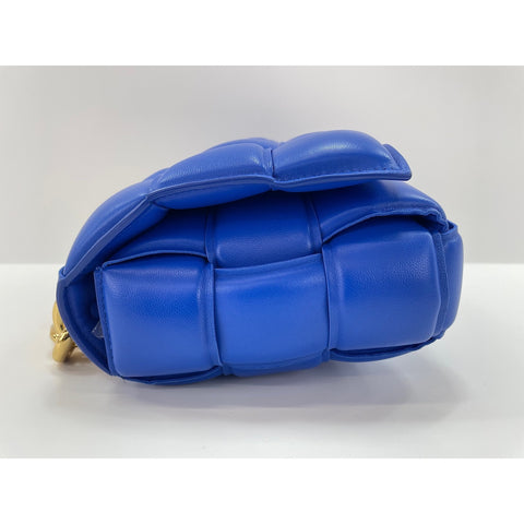 BOTTEGAVENETA cassette Shoulder Bag leather blue WS33127