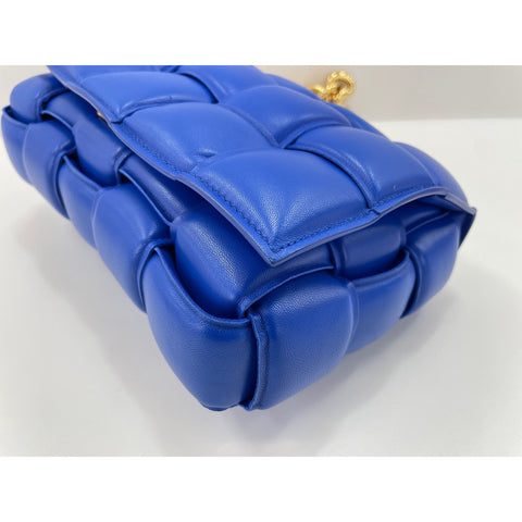 BOTTEGAVENETA cassette Shoulder Bag leather blue WS33127