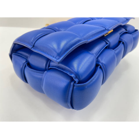 BOTTEGAVENETA cassette Shoulder Bag leather blue WS33127