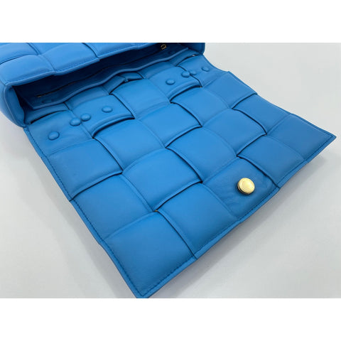 BOTTEGAVENETA cassette Shoulder Bag leather blue WS33128