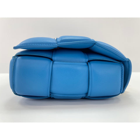 BOTTEGAVENETA cassette Shoulder Bag leather blue WS33128