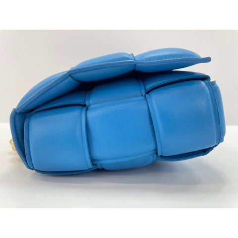 BOTTEGAVENETA cassette Shoulder Bag leather blue WS33128