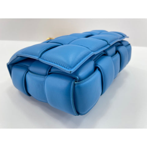 BOTTEGAVENETA cassette Shoulder Bag leather blue WS33128