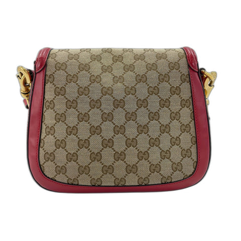 GUCCI Horsebit Shoulder Bag Red WS33129
