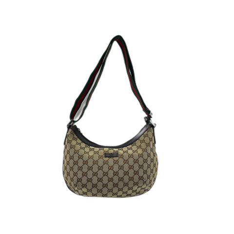 GUCCI Sherry line Shoulder Bag Brown WS33131