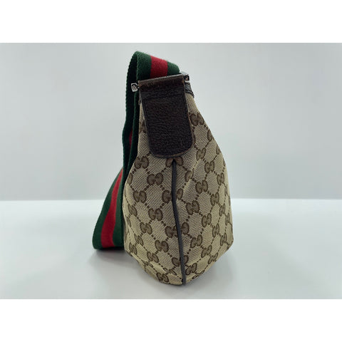 GUCCI Sherry line Shoulder Bag Brown WS33131