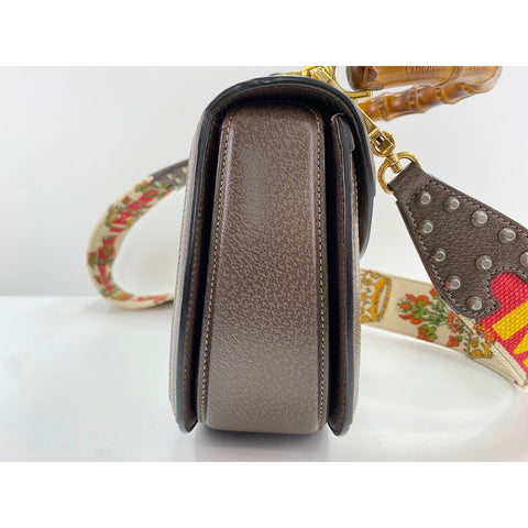 GUCCI 100th Anniversary Model Bamboo 1967 Shoulder Bag Brown WS33133