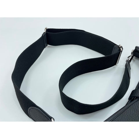 HERMES Evelyn 3 Shoulder Bag Taurillon Clemence black WS33139