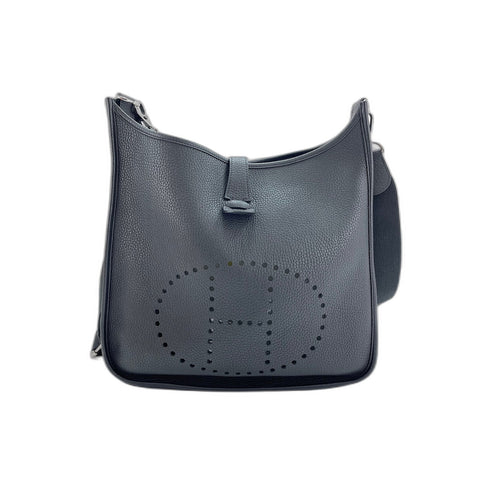 HERMES Evelyn 3 Shoulder Bag Taurillon Clemence black WS33139