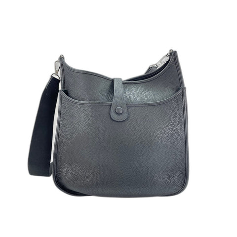 HERMES Evelyn 3 Shoulder Bag Taurillon Clemence black WS33139