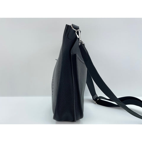 HERMES Evelyn 3 Shoulder Bag Taurillon Clemence black WS33139