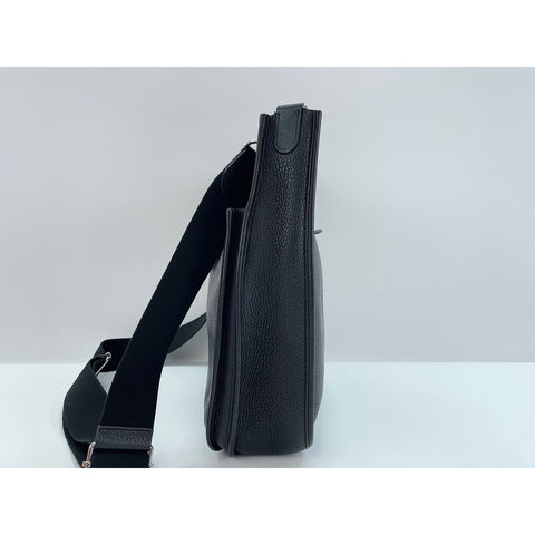 HERMES Evelyn 3 Shoulder Bag Taurillon Clemence black WS33139