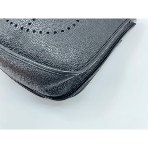 HERMES Evelyn 3 Shoulder Bag Taurillon Clemence black WS33139