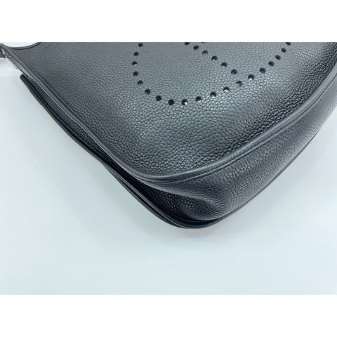 HERMES Evelyn 3 Shoulder Bag Taurillon Clemence black WS33139