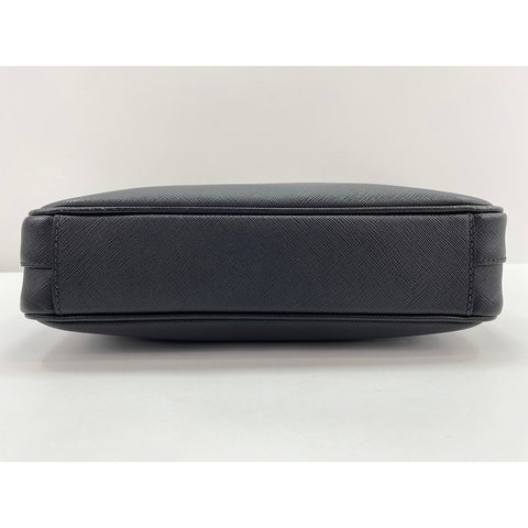 PRADA Safiano leather Shoulder Bag leather black WS33142