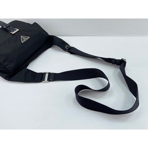 PRADA Shoulder Bag Nylon black WS33143
