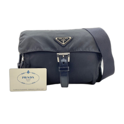 PRADA Shoulder Bag Nylon black WS33143